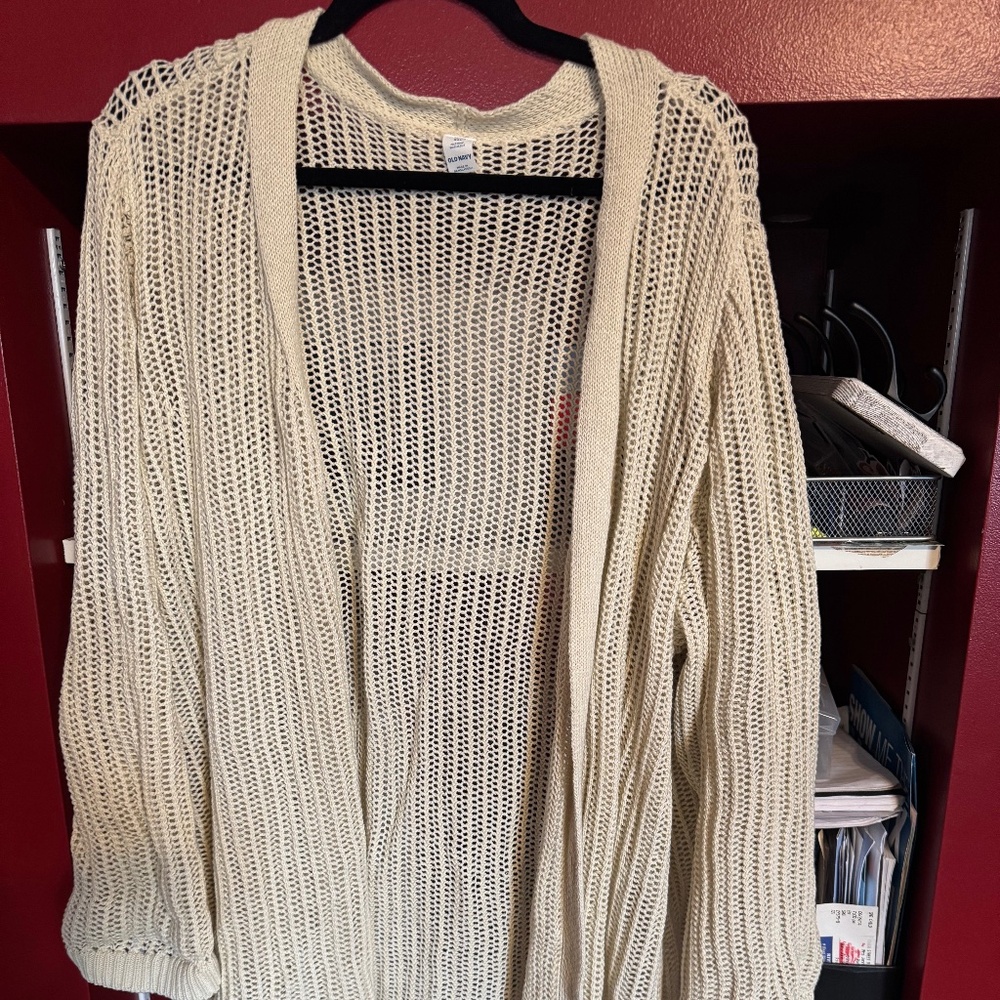 Duster length sweater